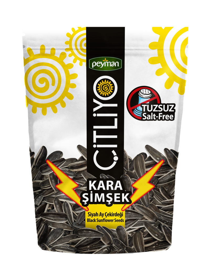 BLACK SUNFLOWER SEEDS UNSALTED (Kara Şimşek Tuzsuz)